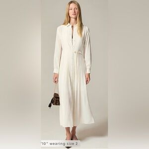 J. Crew Cream Midi Dress